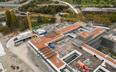 02.2024 : Chantier de l’Hôpital de Sion – Construction des héliports